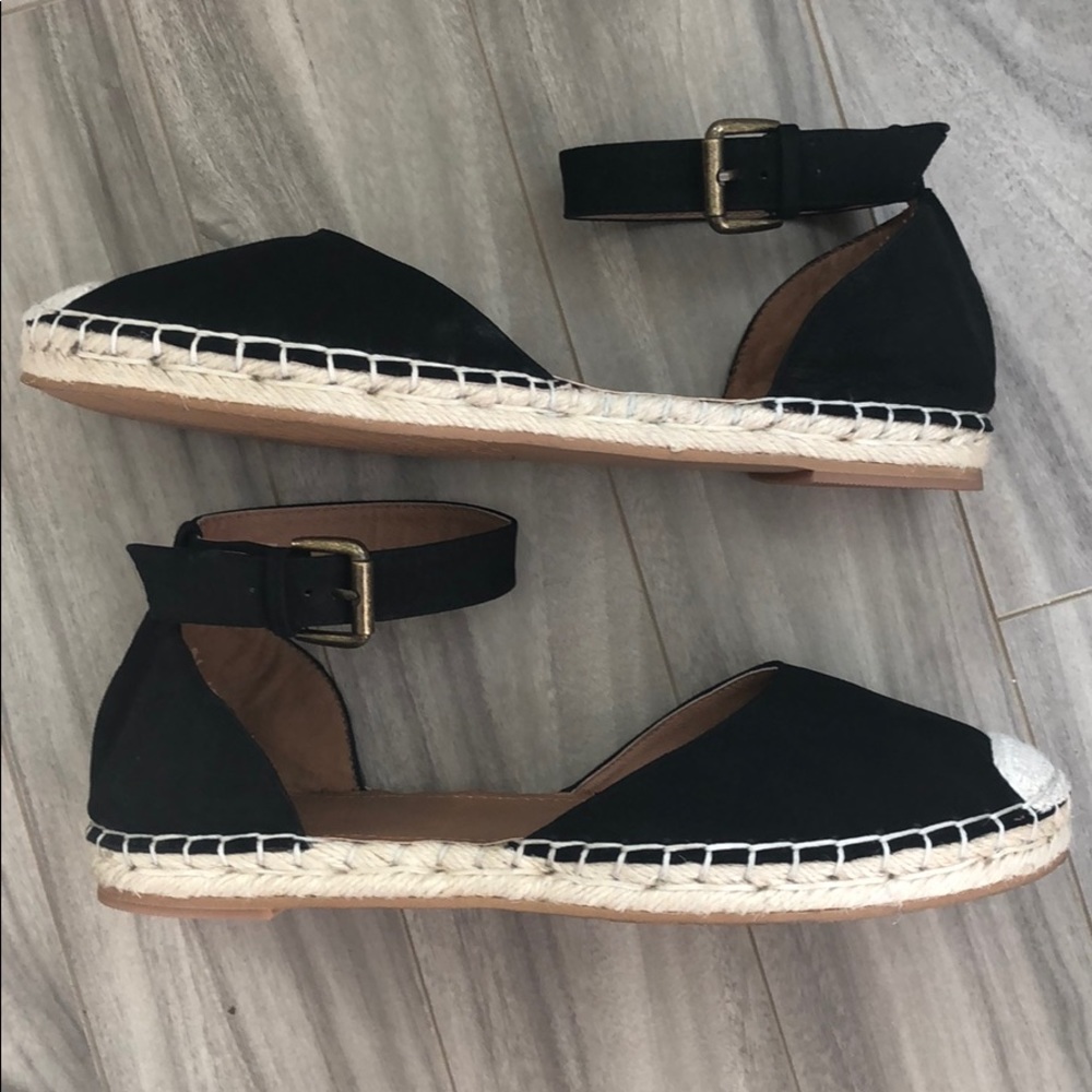 14th & Union Espadrille black shoes sandals